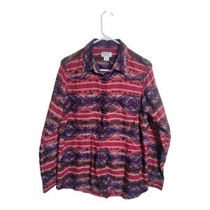 Ariat Shirt Women XL REAL Sedona Serape Navajo Tribal Western Aztec Cowgirl
